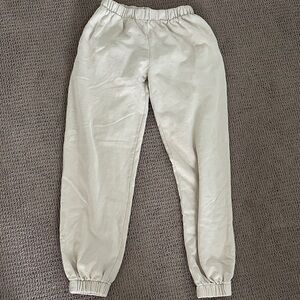 Brandy Melville Cream Sweatpants